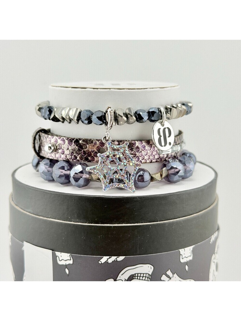Bomb Party RETRO Halloween Stacks RBP5440 "Hocus Pocus" on Silver Plating